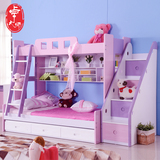 现代家具高低床子母床男女孩儿童床上下床双层三层组合床书桌衣柜
