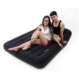 美国INTEX 内置枕头充气床垫双人加大加厚午休床可折叠简易午睡