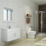 英皇 现代橡木浴室柜 洗手台盆柜组合小户型出口 实木卫浴柜9809