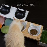 进口宠物碗架宠物餐桌 猫狗食具 犬猫用品宠物木质碗架（不含碗）