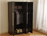 特价 简易板式衣柜 3门大容量衣柜 三门木质宜家衣柜衣橱儿童柜