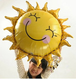 特价进口铝箔气球 大号可爱太阳微笑笑脸铝膜气球铝箔气球批发