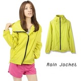 日本原单轻薄透气防晒素色夹克衫户外女式单车雨披运动衫分体雨衣