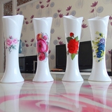 白色迷你陶瓷小花瓶创意花插现代简约装饰品家居客厅餐桌摆件包邮