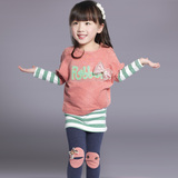 2016新款丹比奇尔女童秋装潮韩版卫衣儿童休闲运动套装