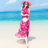 泰国旅游波西米亚长裙海边度假仙女连衣裙飘逸显瘦性感沙滩裙