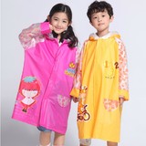 包邮儿童雨衣雨披加厚小学生带书包位男童女童充气帽檐幼儿园韩版