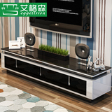 艾格森茶几电视柜组合 钢化玻璃烤漆电视机柜 简约现代电视墙柜