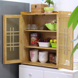 木之情 家具餐边柜实木特价现代简约整体厨房储物挂式防虫碗柜
