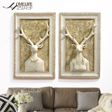 美式墙饰壁饰壁挂墙上家居装饰品客厅卧室玄关装饰画创意鹿头动物