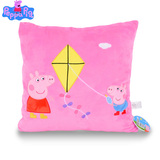 枕正版佩佩猪 毛绒抱枕动画片小猪佩奇粉红猪小妹同款方形卡通抱