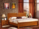 实木中式床 卧室家具组合套装 欧约美式床 现代简约婚房家具小户
