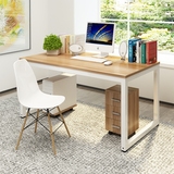 特价简易电脑桌台式双人办公桌钢木桌写字台简易桌子宜家简易书桌