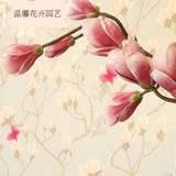 外单品质仿真玉兰花欧式古典气质花艺 桃花中式装饰花 超大枝