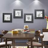 现代简约壁画卧室客厅立体浮雕画沙发背景墙画餐厅挂画无框装饰画