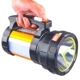 强光手电筒探照灯可充电远射户外远程超亮家用led手提灯200W