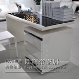白色烤漆书桌 工作台田园 简约现代 热卖 特价 亮光 烤漆电脑桌