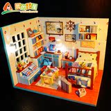 diy小屋手工制作拼装小房子模型别墅成人玩具创意生日礼物女生