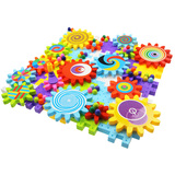 大颗粒齿轮拼插积木塑料组装玩具 儿童益智拼装模型玩具 真品包邮