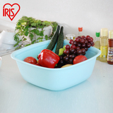 爱丽思IRIS 日本家用正方形塑料水盆  洗菜洗水果盆BOK-380
