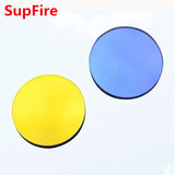 SupFire神火强光手电筒配件T6 R5黄光蓝光白光L3玻璃镜片维修