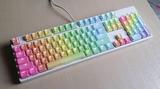 正品韩度 iKBC F104 G104机械键盘二色双色字透PBT彩虹键帽  霜冻