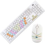 无线键盘鼠标套装薄台式电脑电视笔记本鼠标键盘家用省电粉白女生