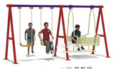 幼儿园秋千架儿童滑梯爬网秋千摇椅大型室外组合玩具户外娱乐设施