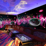 帝居大型壁画KTV酒吧音乐厅沙发背景动感时尚影视墙工装背景壁纸