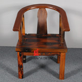 老船木家具实木圈椅太师椅榆木靠背椅办公椅书椅中式仿古实木椅子