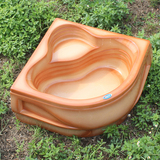透明彩色亚克力三角坐浴缸儿童缸小缸小浴缸阳台浴缸洗衣盆宠物缸