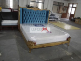 美式乡村实木雕花双人床欧式新古典奢华软床实木定制卧室家具