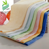 依米竹竹纤维毛巾成人儿童洗脸巾吸水毛巾竹炭纤维洁面巾三条装