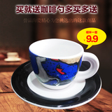 特价咖啡杯套装陶瓷奶茶咖啡杯 加厚特浓浓缩杯碟 意式欧式大杯