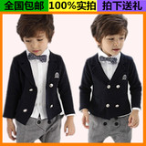 2016韩版春夏男童绅士小西装儿童钢琴演出服英伦风外套礼服主持人