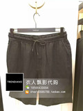 TRENDIANO 新款16欧时力男装夏亚麻纯色短裤正品代购3HC2064020