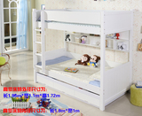 高低床 白色子母床 韩式双层床 功能上下床 楼梯床抽屉床特价儿童
