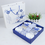 陶瓷餐具套装创意中式青花瓷子碟子饭碗筷子瓷器特价简约韩式家用