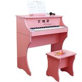 热卖艾维婴 儿童钢琴 37键木质电子琴玩具小钢琴 启蒙乐器