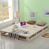 席梦思1.2硬床板1.5米排骨架双人1.8榻榻米定制松木实木板硬床垫