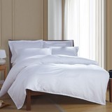 【零利润】酒店宾馆特价床上用品全棉 纯棉缎条纯色床单式四件套