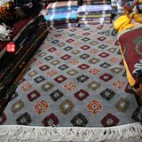 印度纯手工地毯 藏式高档纯羊毛地毯 客厅/卧室地毯 90x190厘米
