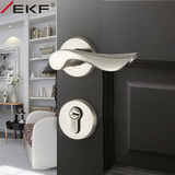 德国EKF新款门锁简约室内房门锁设计师款时尚分体锁纯铜锁芯双舌