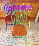 LOFT美式复古餐椅实木餐椅孔雀椅铁艺餐椅办公电脑椅咖啡椅子靠背