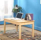 邮实木电脑桌带书架实木转角书桌松木书桌儿童学习桌办公桌推荐包