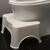 儿童厕所坐便凳蹲坑脚凳好尔 加厚塑料马桶垫脚凳子 蹲便凳蹲坑凳