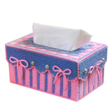 3D十字绣套件立体绣毛线绣纸巾盒抽纸盒彩色礼物DIY客厅新款