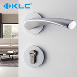 德国KLC 太空铝门锁/门锁现代简约室内银色分体锁 /欧式分体锁