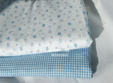 纯棉双层棉纱布料 卡通面料宝宝婴儿衣服装 尿布床单 全棉口水巾