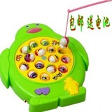 正品良兴 LX685-05 电动音乐钓鱼亲子互动钓鱼盘儿童玩具早教益智